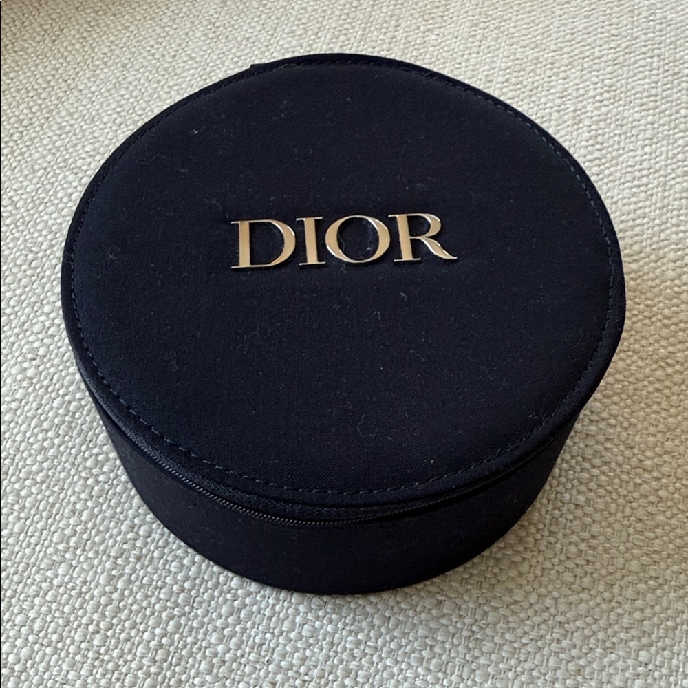 Dior Black Circular Accessory Case